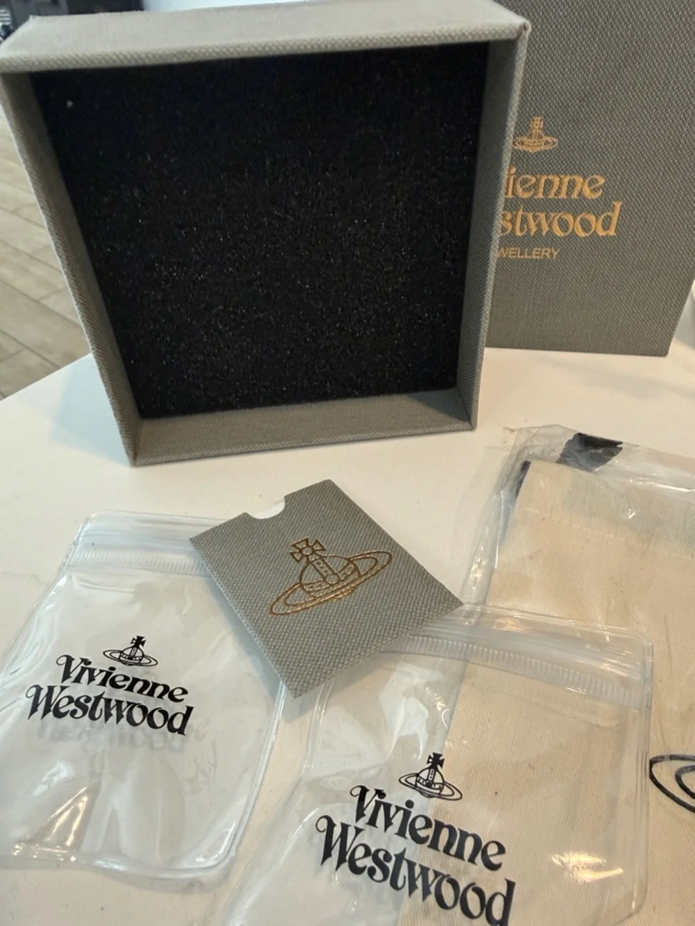 Vivienne Westwood Silver Crystal Orb Drop Earrings - Picture 2 of 7